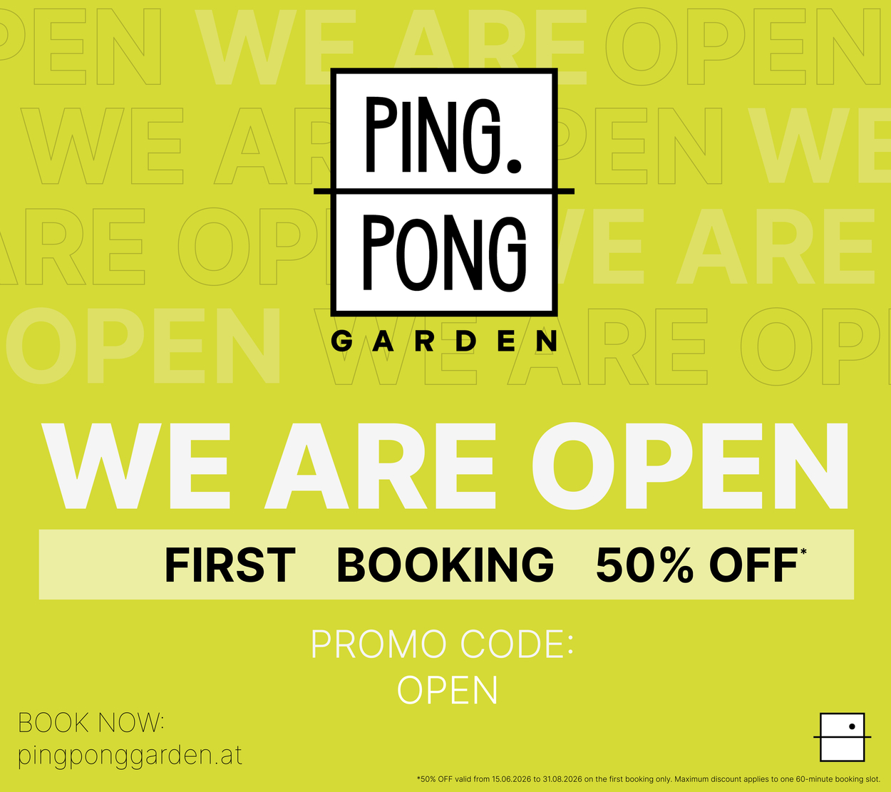 We are Open!